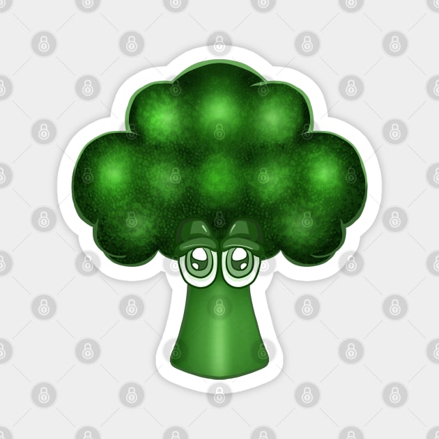 Funny Broccoli Magnet by Amused Artists