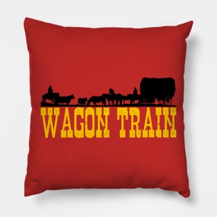 Wagon Train - Logo - 50s/60s Tv Western Pillow