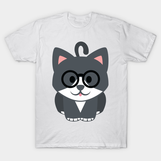 Cat Emoji Nerdy Noob Glasses Look Emoji T Shirt Teepublic