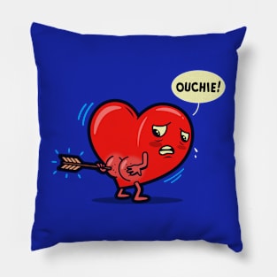 Funny Kawaii Heart Valentine Love Original Cartoon For Valentine's Day Pillow