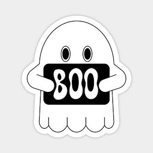 Spooky Ghost Boo | Halloween Flat Design Magnet