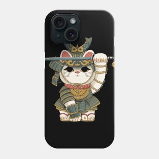 Lucky Cat Samurai Phone Case