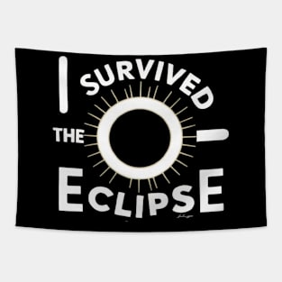 I survived the eclipse funny Eclipse shirt Tapestry