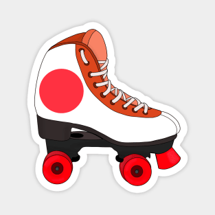 Roller Skating Japan Magnet