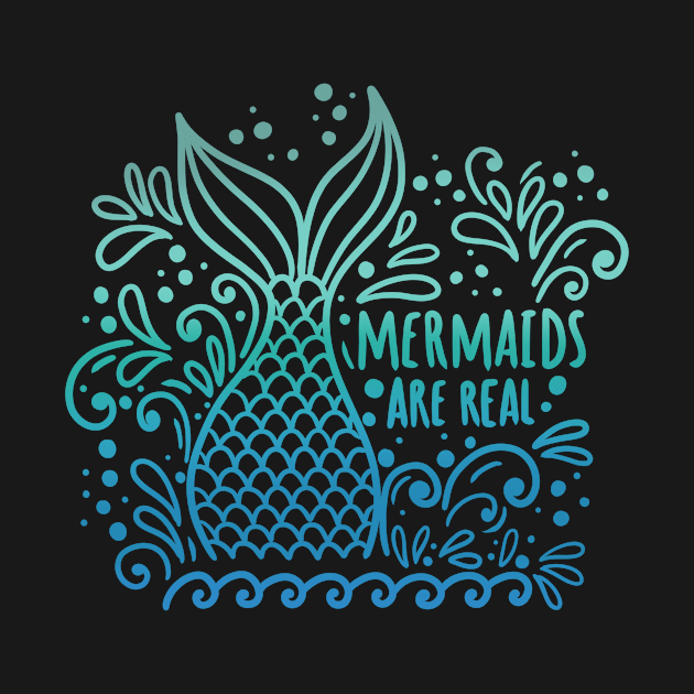 Mermaids are real green and blue by SpicyNoodle