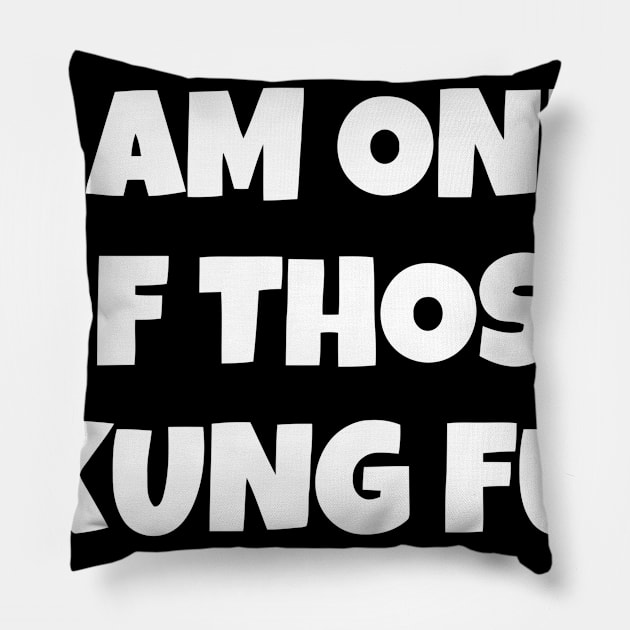 Yes! I Am One Of Those Kung Fu People Pillow by Ramateeshop