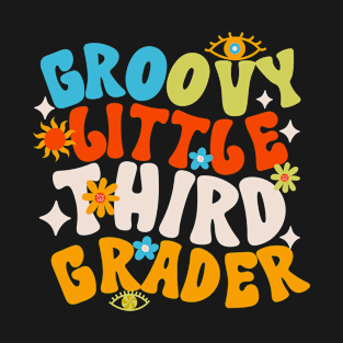 Groovy Little Third Grader First Day of School T-Shirt