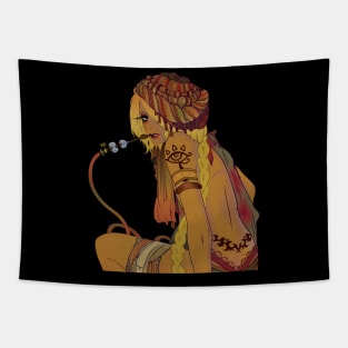 Anime girl cool Tapestry