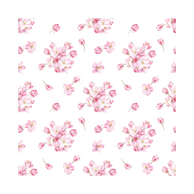 Apple blossom pattern by Flowersforbear