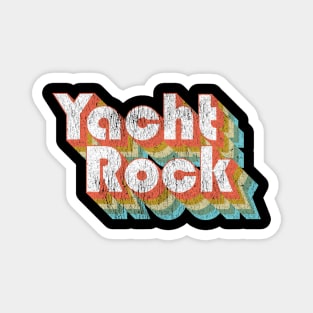 Vintage Fade Yacht Rock Party Boat Drinking Gift Magnet