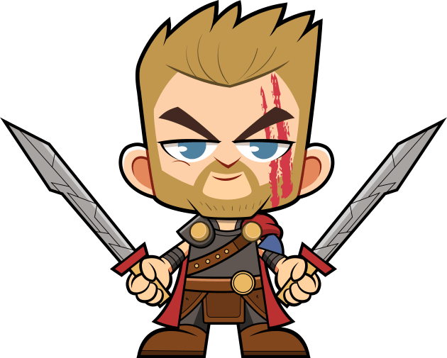 Thor Chibi Kids T-Shirt by Popon85