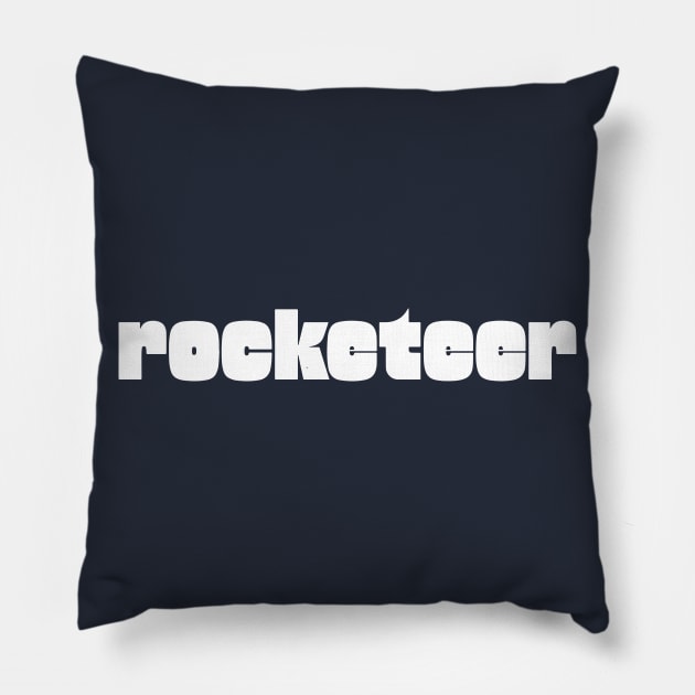 rocketeer - chunky Pillow by Eugene and Jonnie Tee's