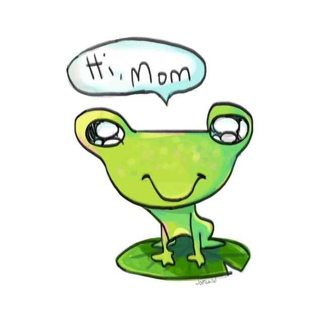 "Hi Mom" Frog by Jamie's Gems