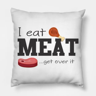 I Eat Meat Pillow