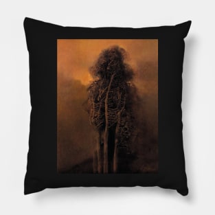zdzislaw beksinski - Beksinski Trees Pillow