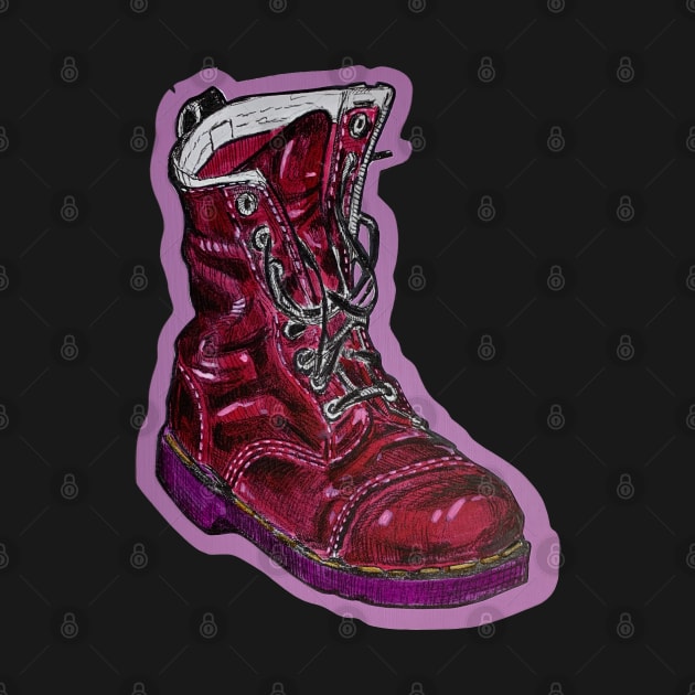 Red Pop Boot by Jason Hancock by Octo30