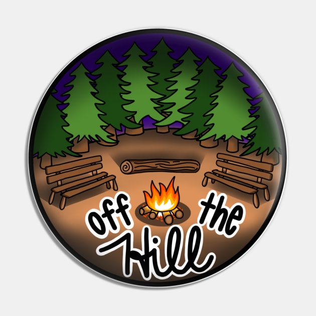 Off The Hill Pin by SummerCampDesigns