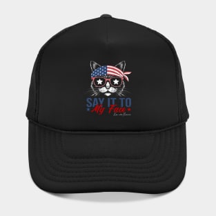 Say It To My Face Shirt Say It To My Face Kamala Harris 2024 Hat