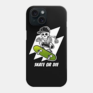 Skeleton Skateboarder Skull Skater Phone Case