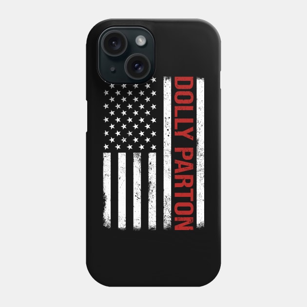 Graphic Dolly Proud Name US American Flag Birthday Gift Phone Case by Intercrossed Animal 