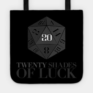 20 Shades of Luck / Twenty shades of Luck. DnD d20 funny design. Baldur's Gate 3 Tote