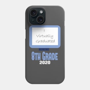 I Virtually Graduated in 2020 Youth Short, Funny Gift Idea, Quarantine, Stay at Home Phone Case