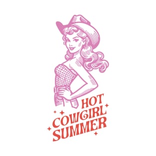 Hot cowgirl summer Retro Country Western Cowboy Cowgirl Gift T-Shirt