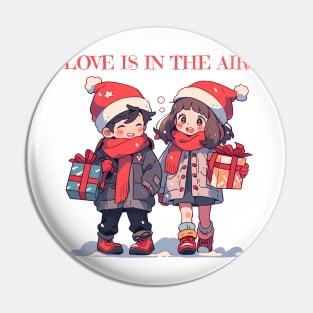 Christmas couple - Love is in the air Pin