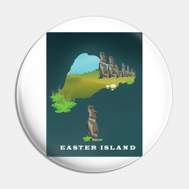 Easter Island travel poster Pin by nickemporium1