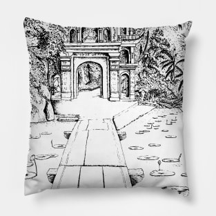 Images of Vietnam - Bich Dong Pagoda, Tam Coc, Vietnam Pillow