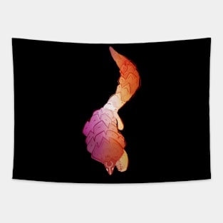 Lesbean Pangolin Flag Tapestry