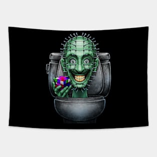 Horror toilet Monster #7 Tapestry