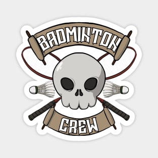 Badminton crew Jolly Roger Magnet