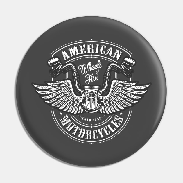 American Motorcycle Rider Pin by Louis_designetc