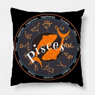 New Pisces zodiac sign Pillow