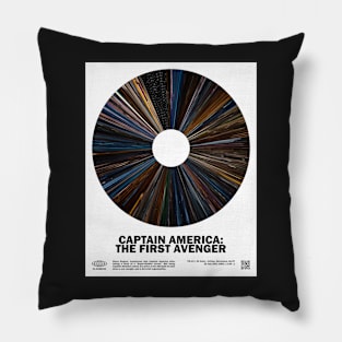 minimal_Captain_America: The First A.venger Warp Barcode Movie Pillow