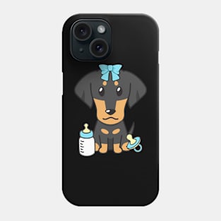 Cute dachshund is a baby Phone Case