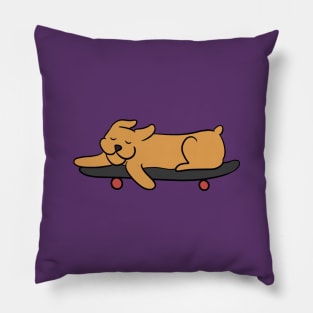 Sleepy skate dog Pillow