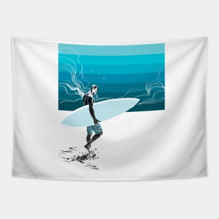 the surfer Tapestry