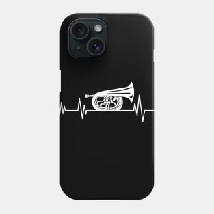 Trumpet heartbeat Trumpet and Clarinet lover trumpet beat Phone Case