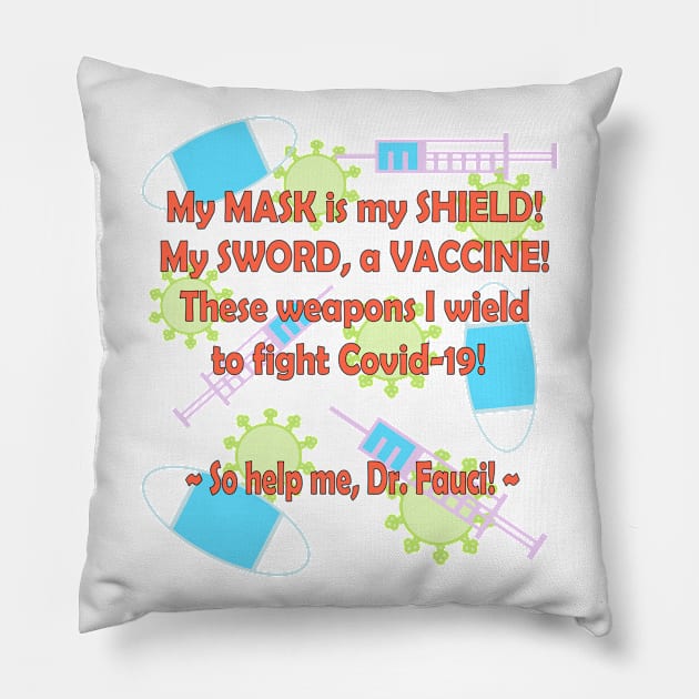 Covid-19 Pledge Pillow by RawSunArt