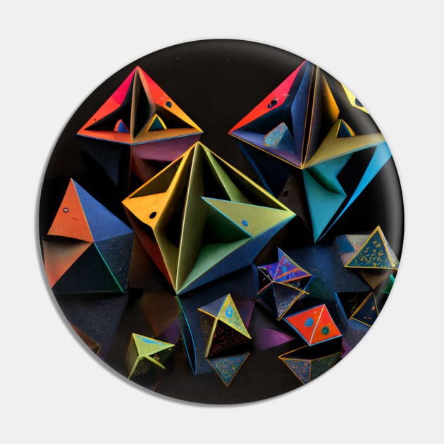 Tetrahedron Geometric Abstract Art 2 Pin by Dark Of The Moon