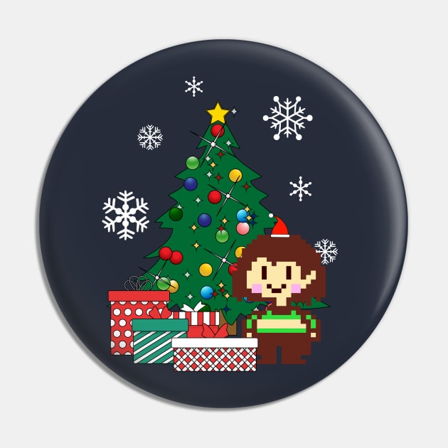 Chara Around The Christmas Tree Undertale Pin by Nova5