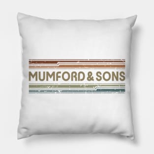 Mumford & Sons Retro Lines Pillow