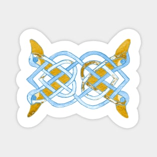 Yellow Duck Celtic Tracery v2 Magnet