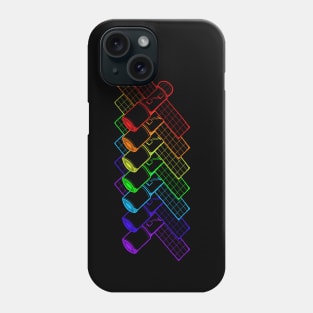 Rainbow Satellites Phone Case