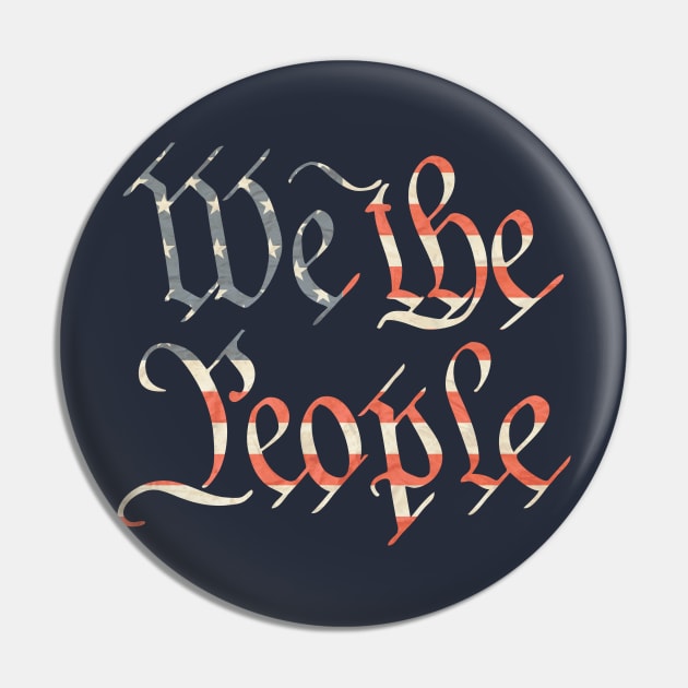 We the People, Constitution Pin by cartogram