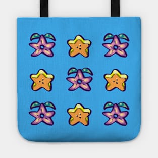 stardew stardrop and starfruit pattern Tote