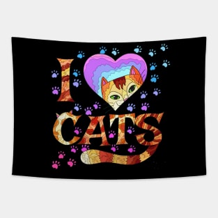 I-Love-My-Cat Tapestry