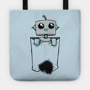 Pocket-Bot (with oil stain) Tote